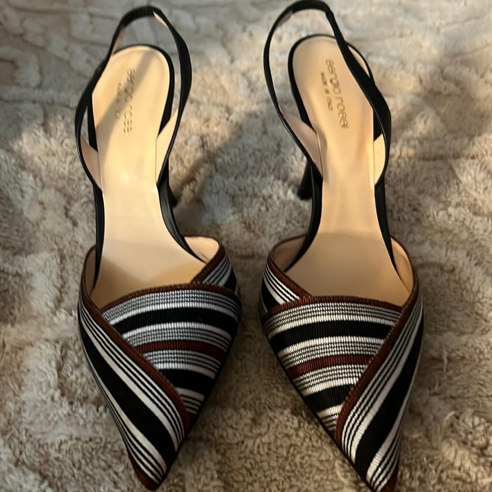 Beautiful Sergio Rossi shoes. I bought these but to small. Never worn.